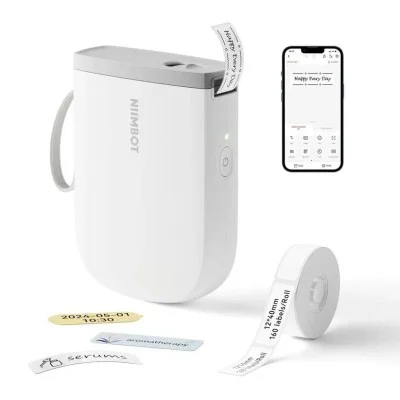 NIIMBOT D11 0.5 Inch Label Maker Machine with Tape - White